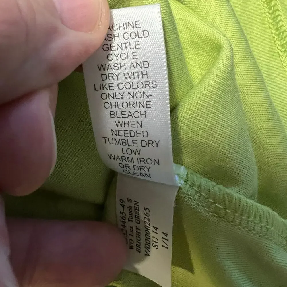 Banana Republic Luxury Touch Polo Men’s XXL Lime Green Cotton Short Sleeve Shirt